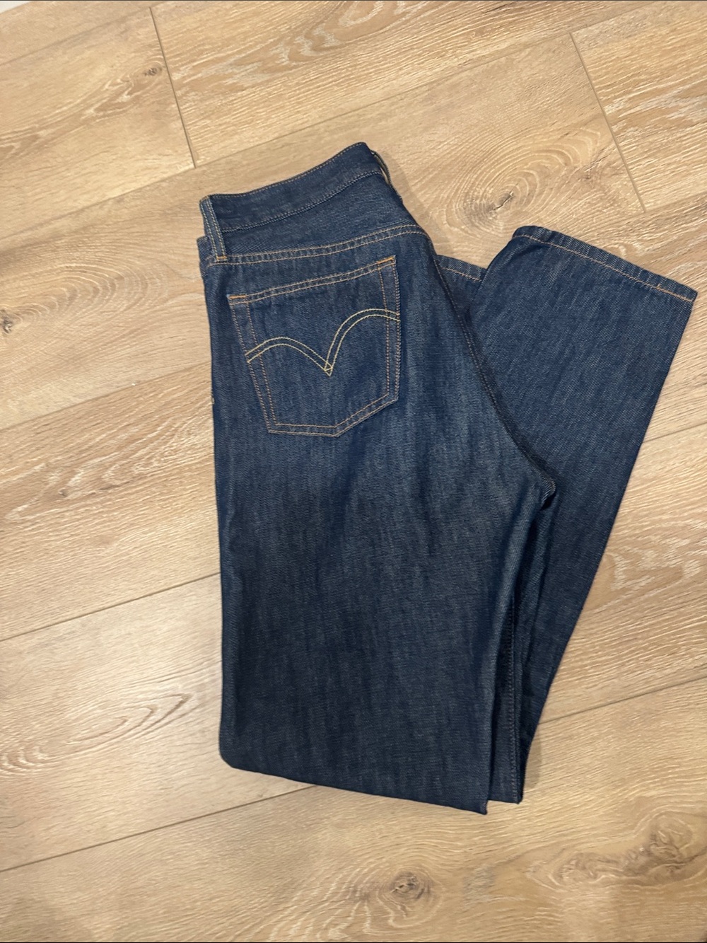 Levi's Women's Dark Indigo 501 Straight Leg Jeans 28x30 - Picture 5 of 5